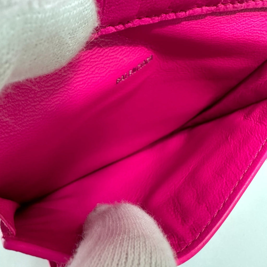 Balenciaga Pink Leather Wallet (Bi-Fold)