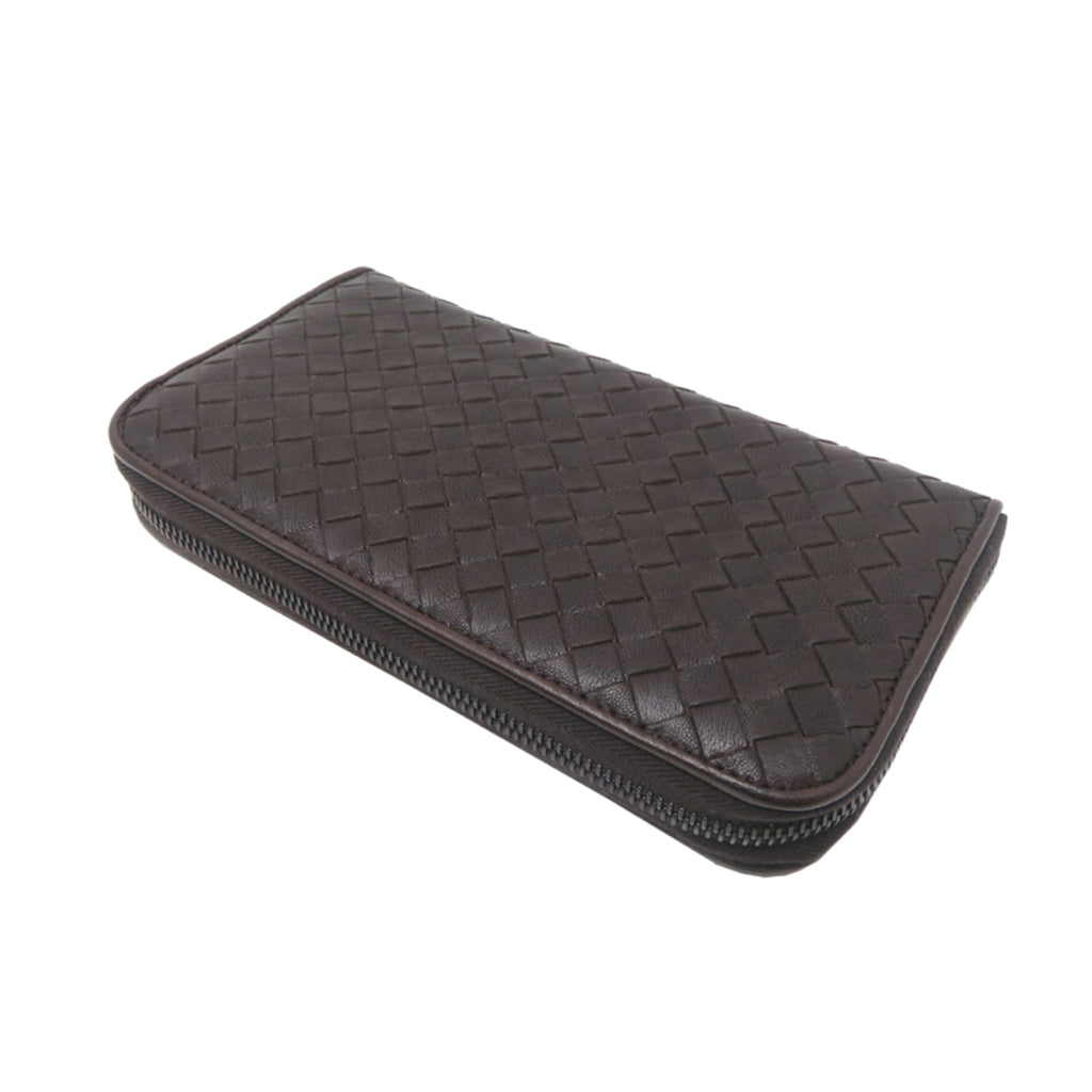 Bottega Veneta Brown Leather Long Wallet (Bi-Fold)