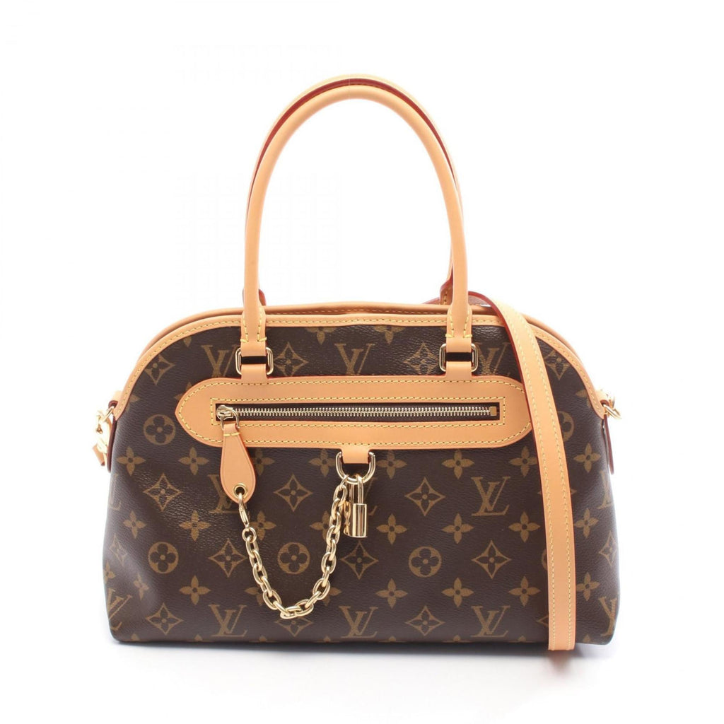 Louis Vuitton Brown Monogram Coated Canvas Leather Handbag