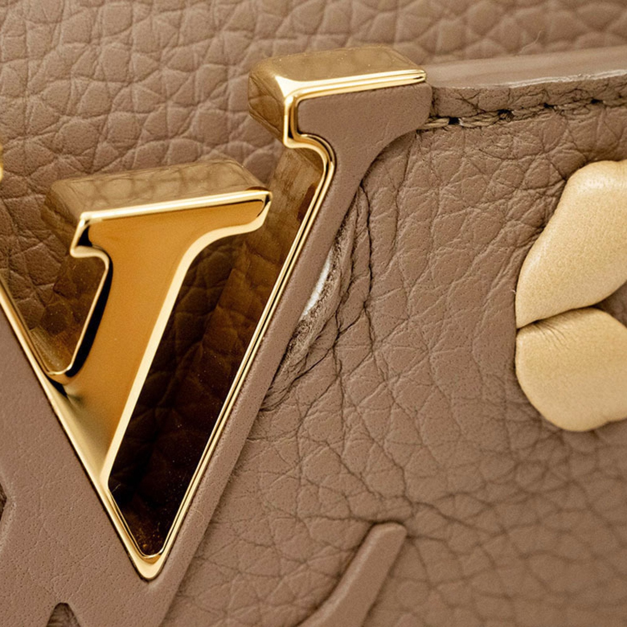 Louis Vuitton Pink Beige Cuir Ombre Leather Handbag