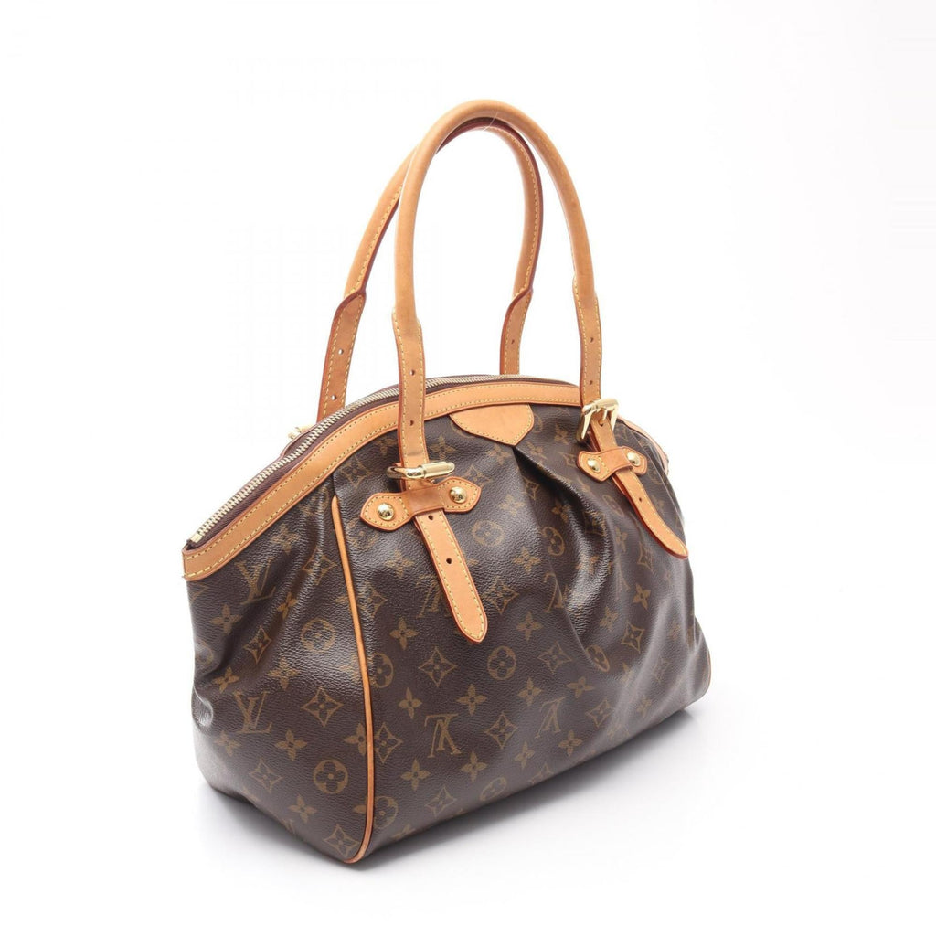Louis Vuitton Brown Coated Canvas Leather Handbag