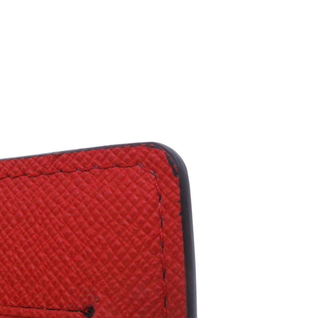 Louis Vuitton Damier Brown Damier Canvas Red Color Damier Canvas Long Wallet