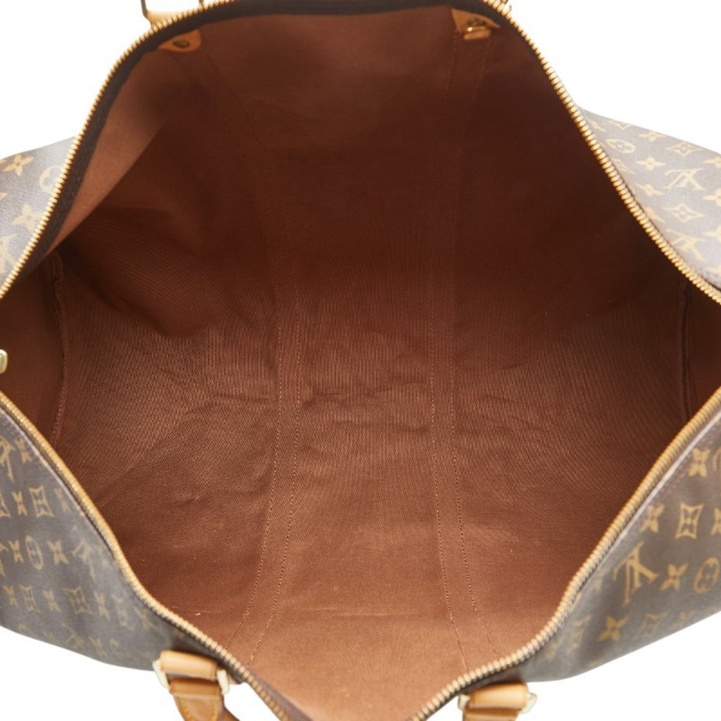 Louis Vuitton Brown Pvc Leather Boston Bag