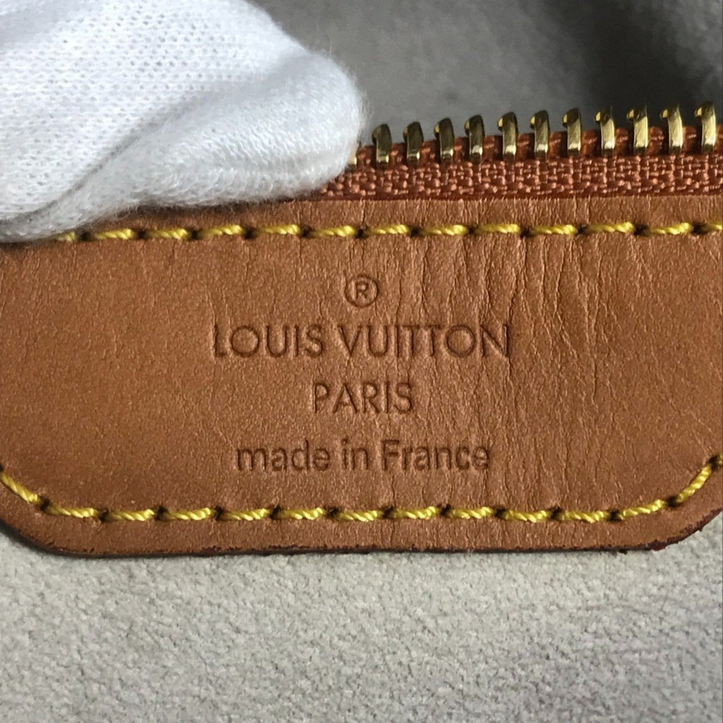 Louis Vuitton Argent Brown White Monogram Canvas Shoulder Bag Tote Bag