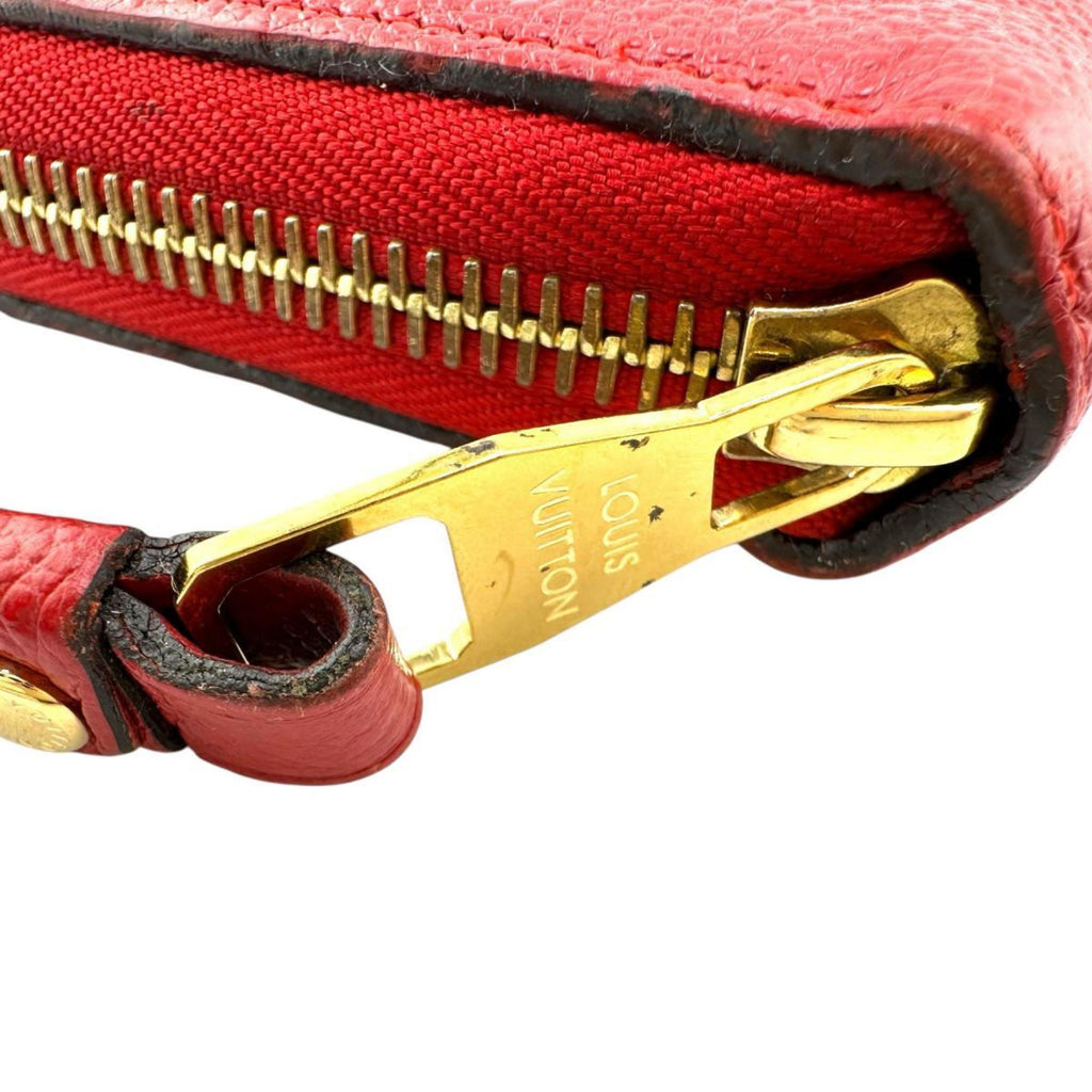 Louis Vuitton Monogram Empreinte Red Color Monogram Empreinte Long Wallet