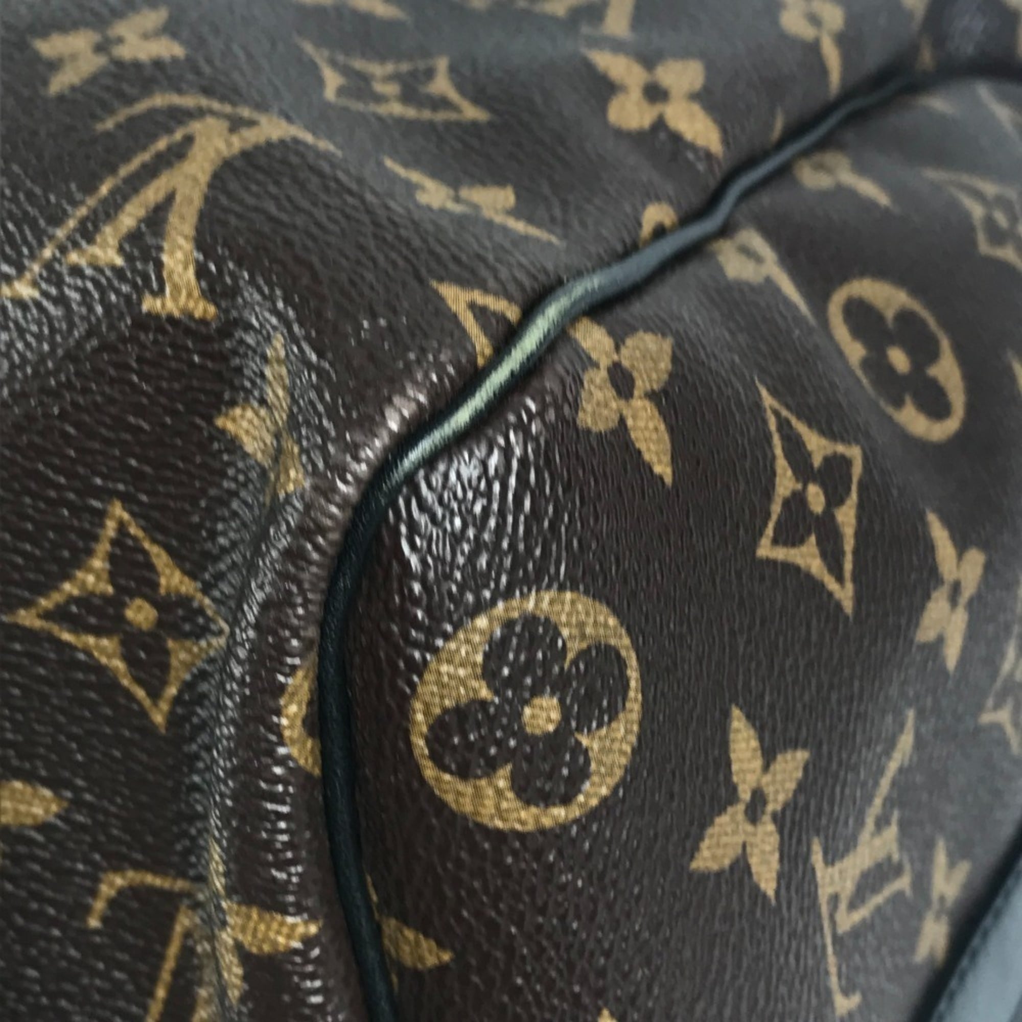Louis Vuitton Monogram Macassar Black Brown Galle Monogram Monogram Boston Bag Shoulder Bag