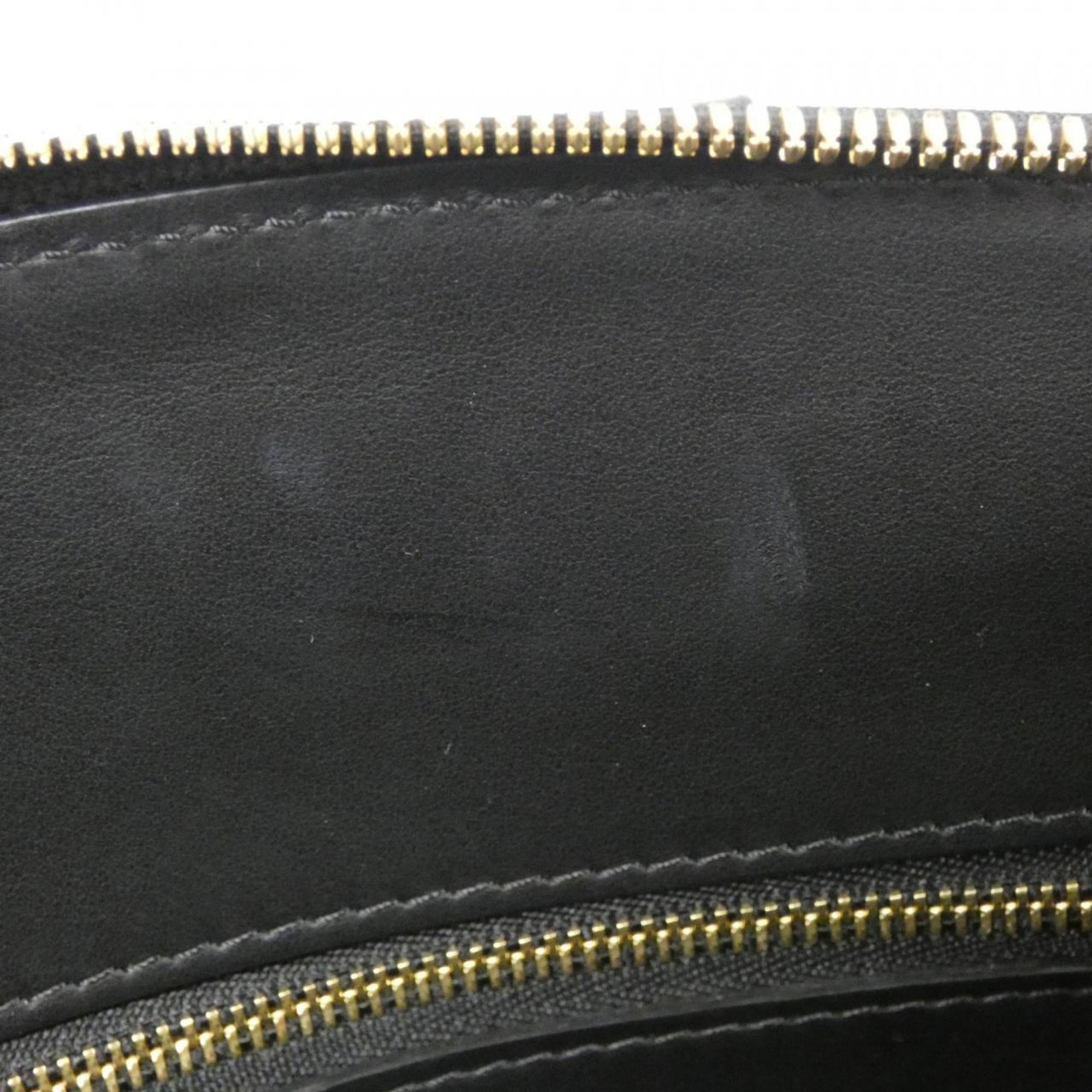 Louis Vuitton Black Leather Handbag
