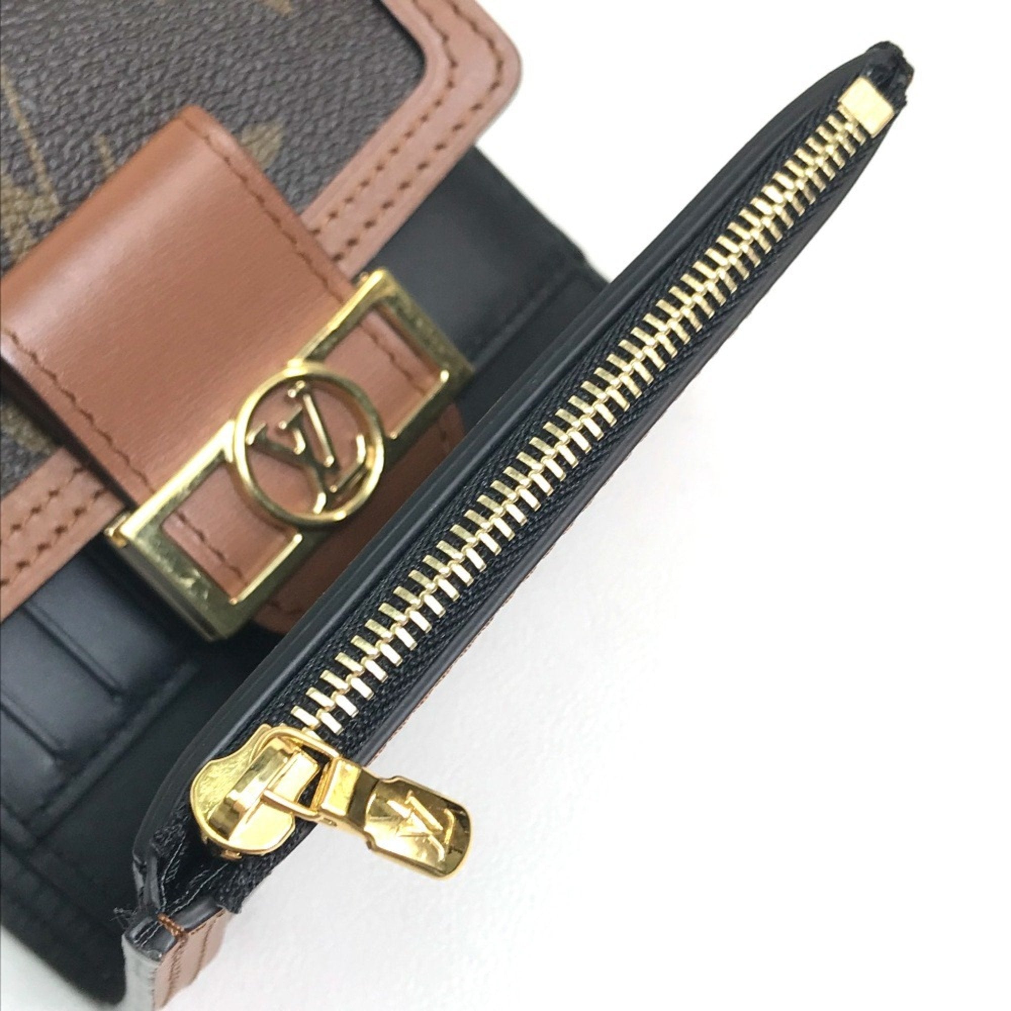 Louis Vuitton Monogram Reverse Brown Monogram Monogram Reverse Monogram Reverse Monogram Wallet (Tri-Fold)