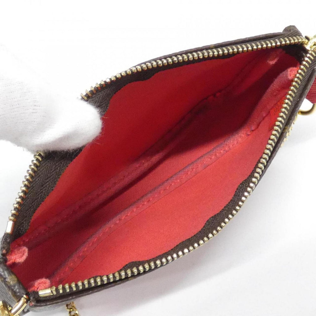 Louis Vuitton Marron Coated Canvas Pochette Pouch