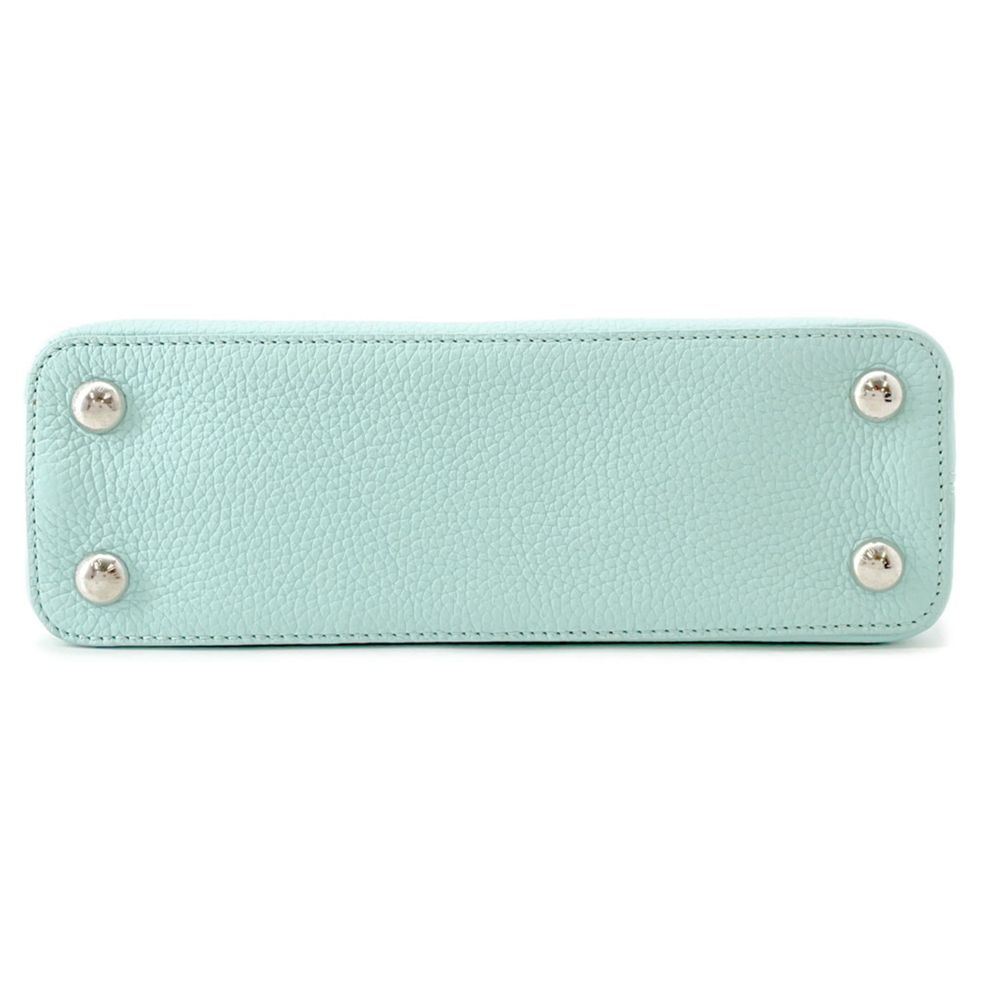 Louis Vuitton Light Blue Leather Handbag Shoulder Bag