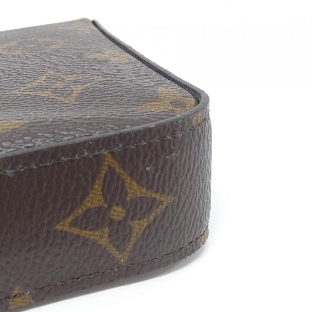 Louis Vuitton Marron Coated Canvas Pochette Shoulder Bag