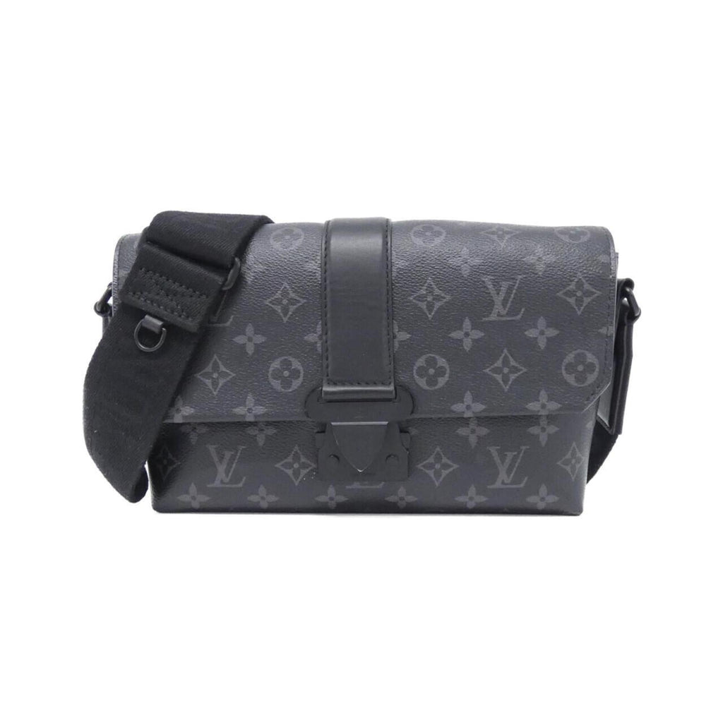 Louis Vuitton Black Coated Canvas Shoulder Bag