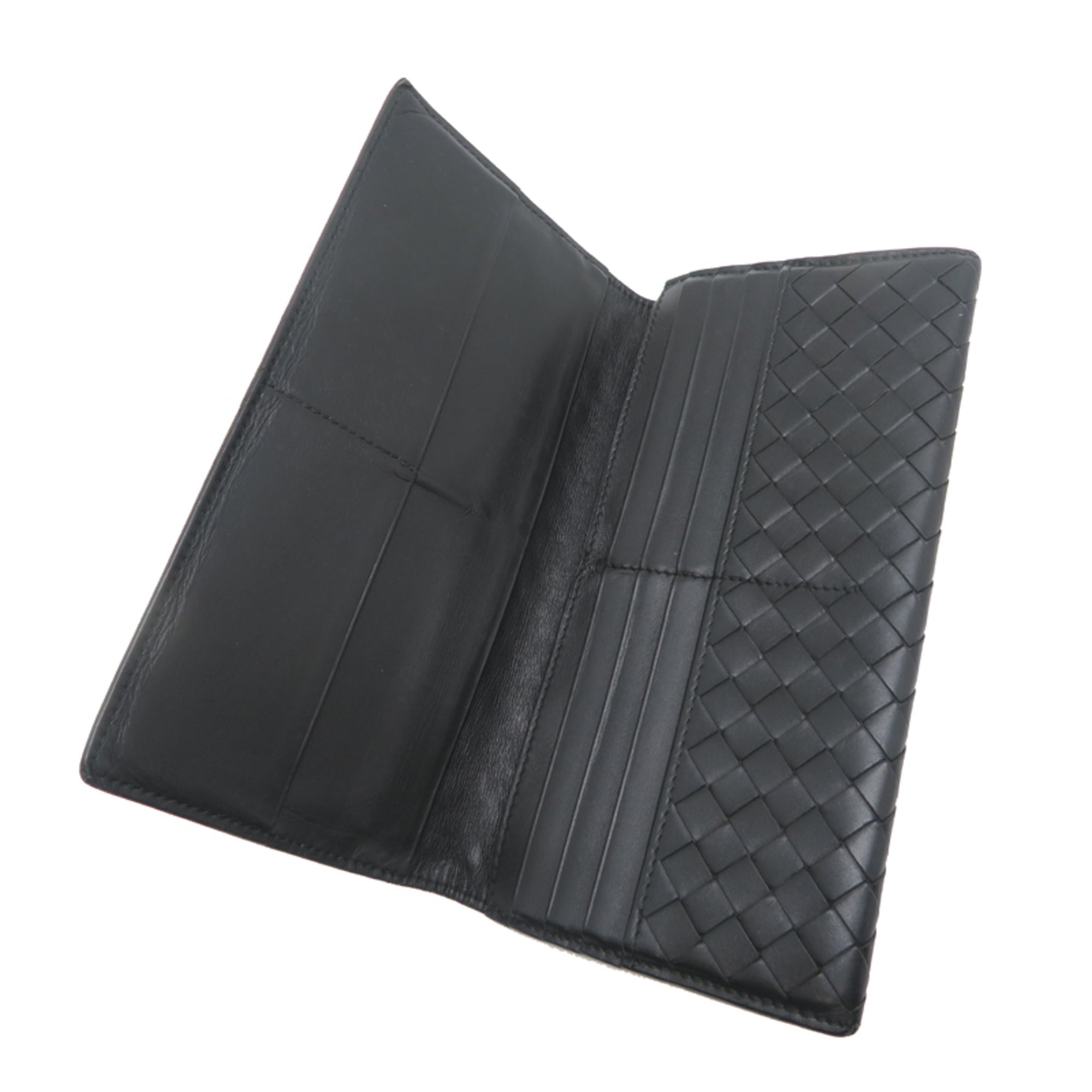 Bottega Veneta Black Leather Wallet (Bi-Fold)