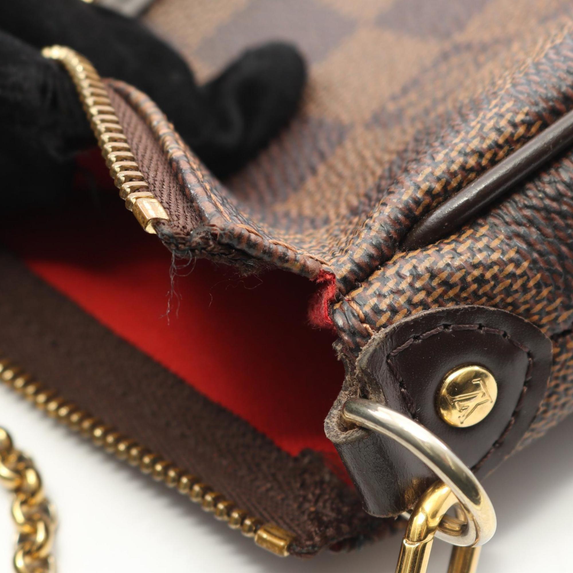 Louis Vuitton Brown Coated Canvas Leather Handbag