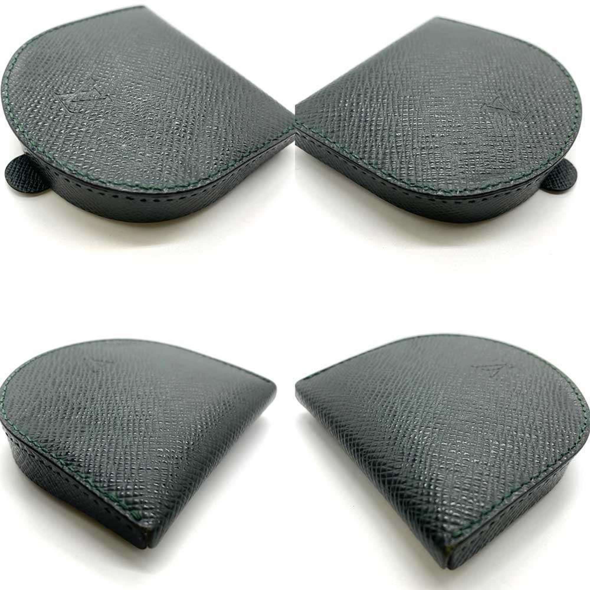 Louis Vuitton Taiga Dark Green Taiga Leather Coin Purse/Coin Case