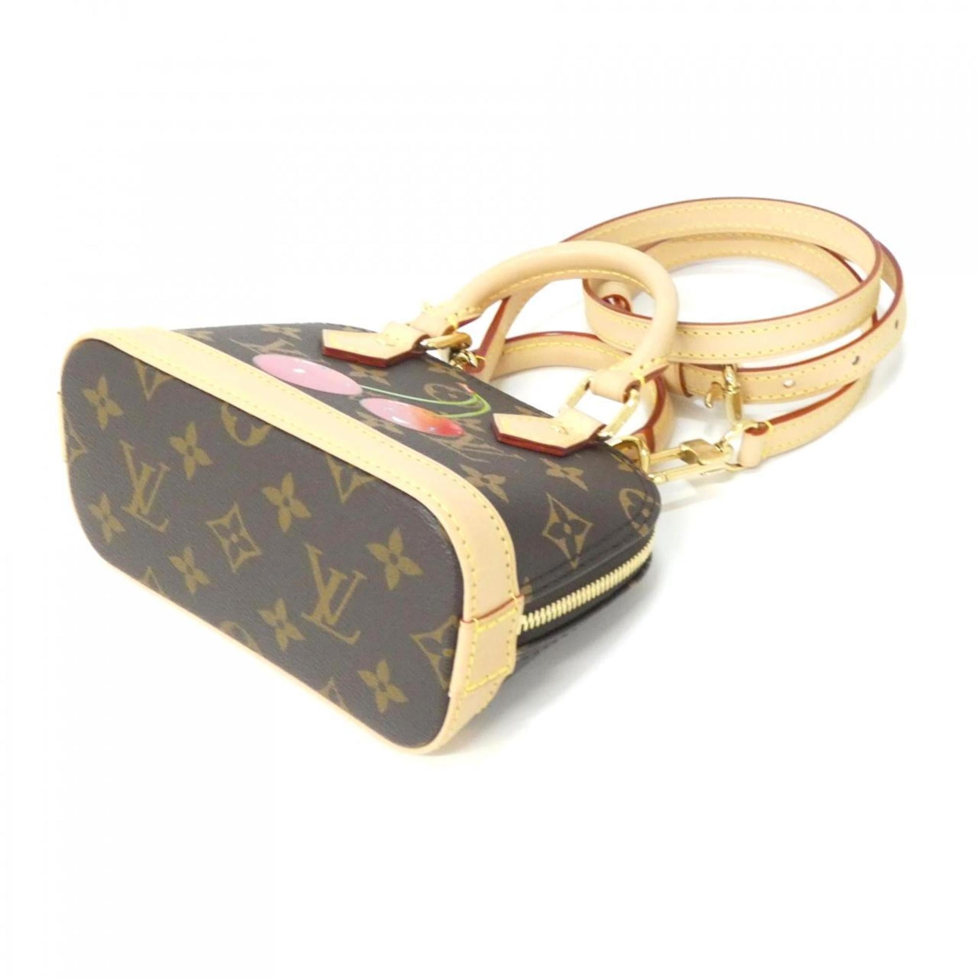 Louis Vuitton Brown Coated Canvas Handbag