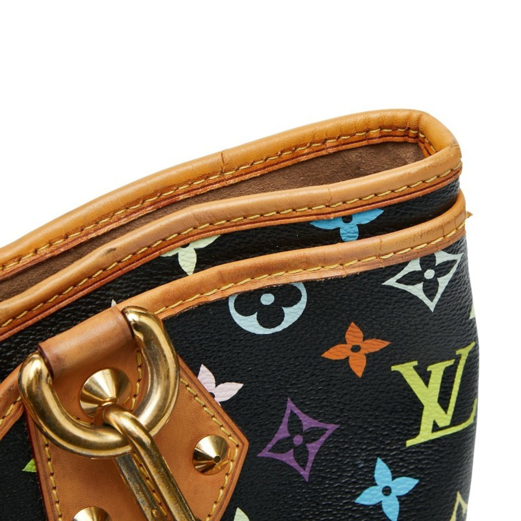 Louis Vuitton Black Multi-Color Noir Pvc Leather Shoulder Bag Tote Bag