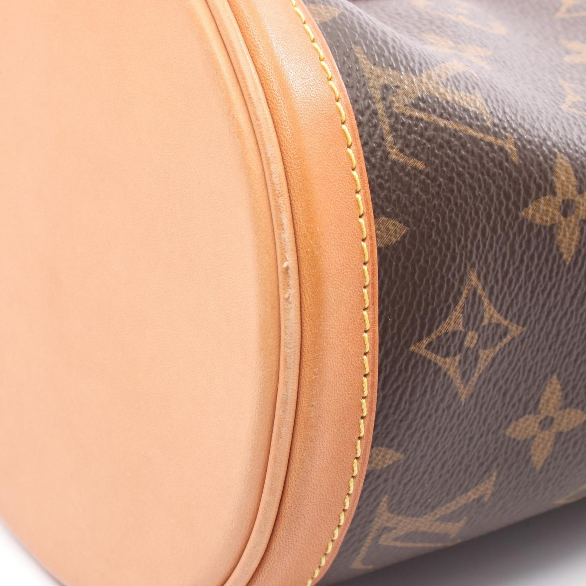 Louis Vuitton Brown Monogram Coated Canvas Leather Handbag