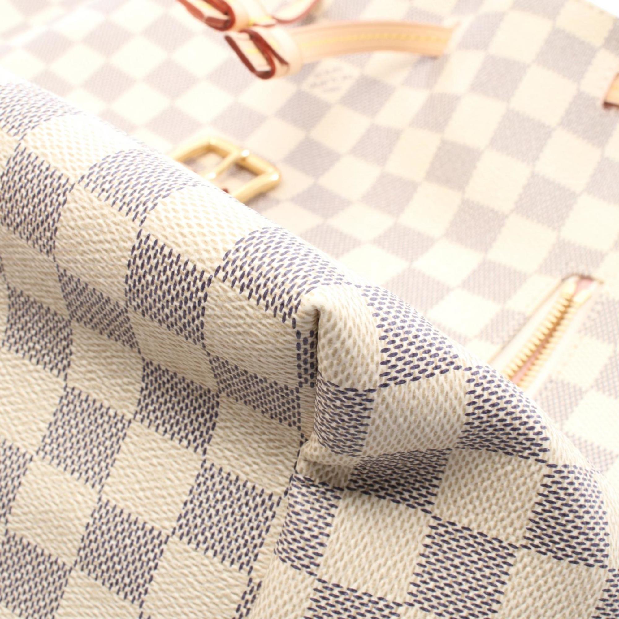 Louis Vuitton White Coated Canvas Leather Backpack Handbag