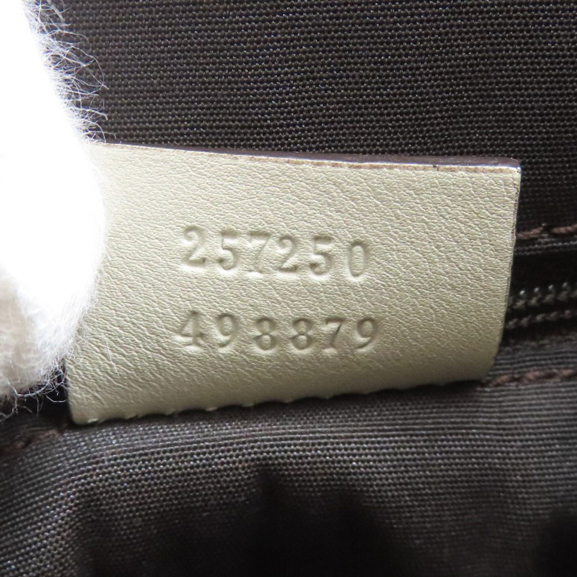 Gucci Brown White Pvc Handbag (Pre-Owned)