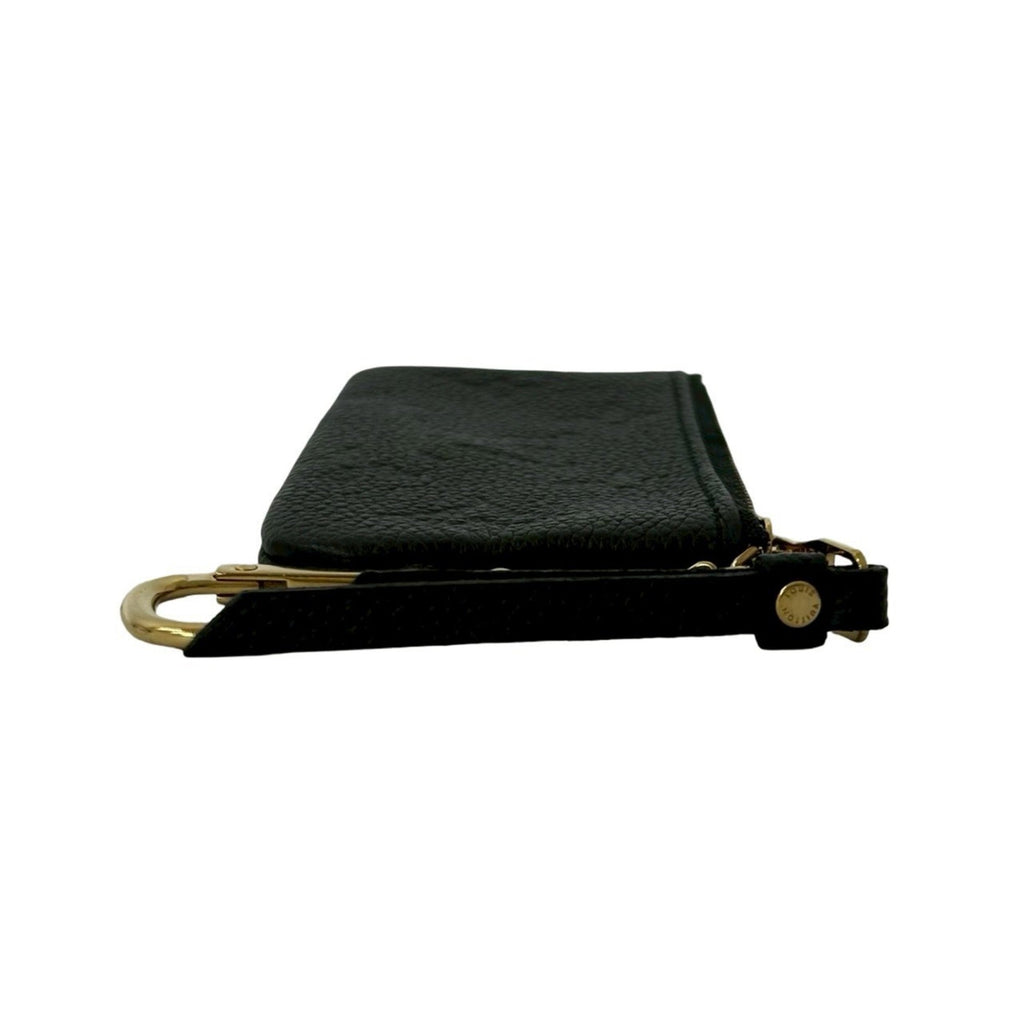 Louis Vuitton Black Leather Coin Purse/Coin Case