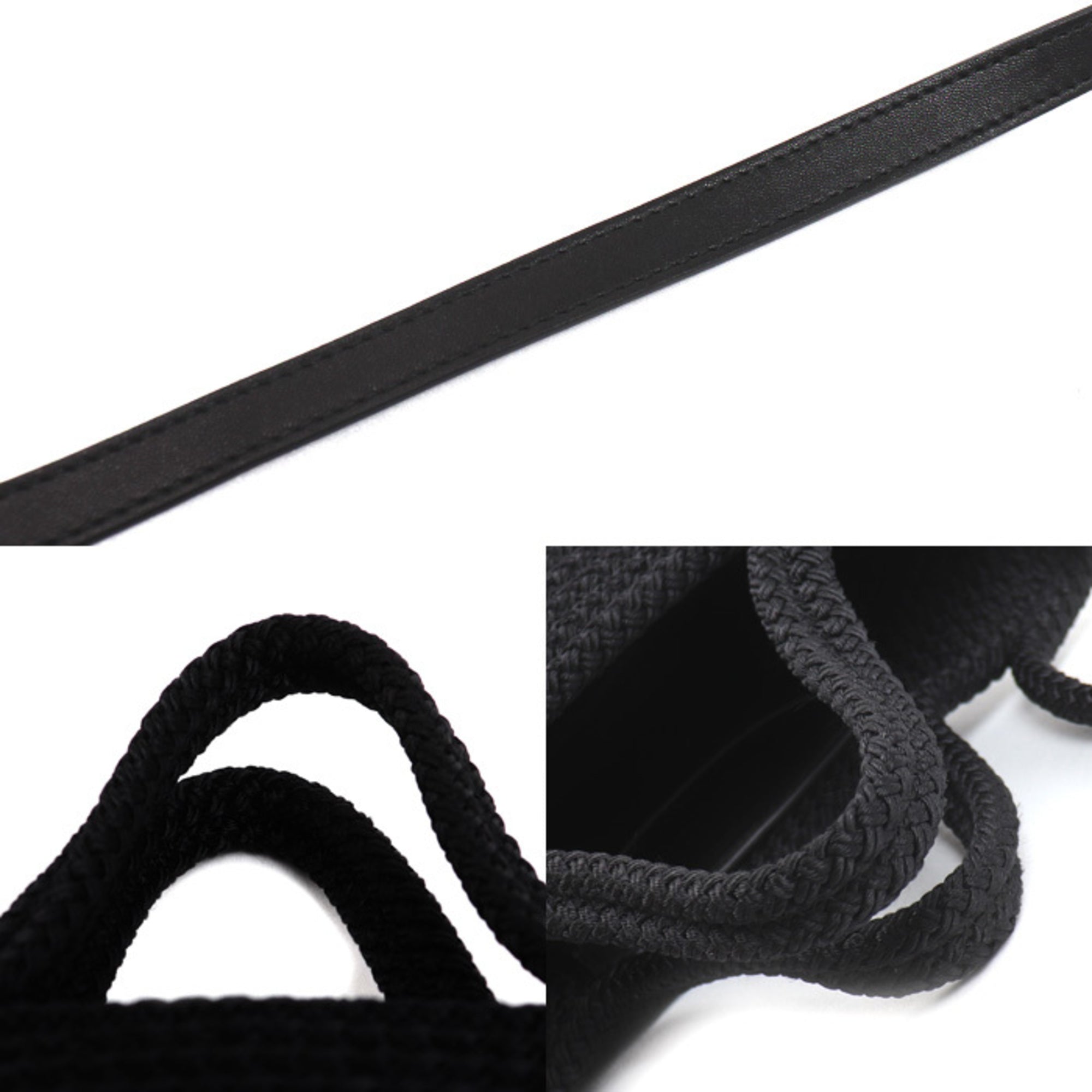 Balenciaga Black Nylon Leather Shoulder