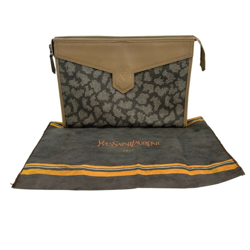 Yves Saint Laurent Leather Clutch Bag (Pre-Owned)