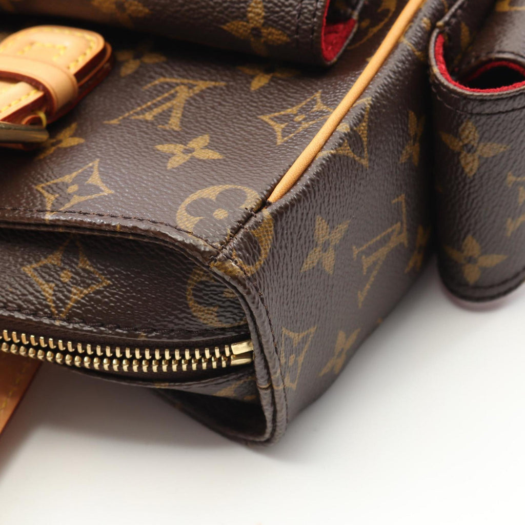 Louis Vuitton Brown Coated Canvas Pvc Monogram Leather Handbag
