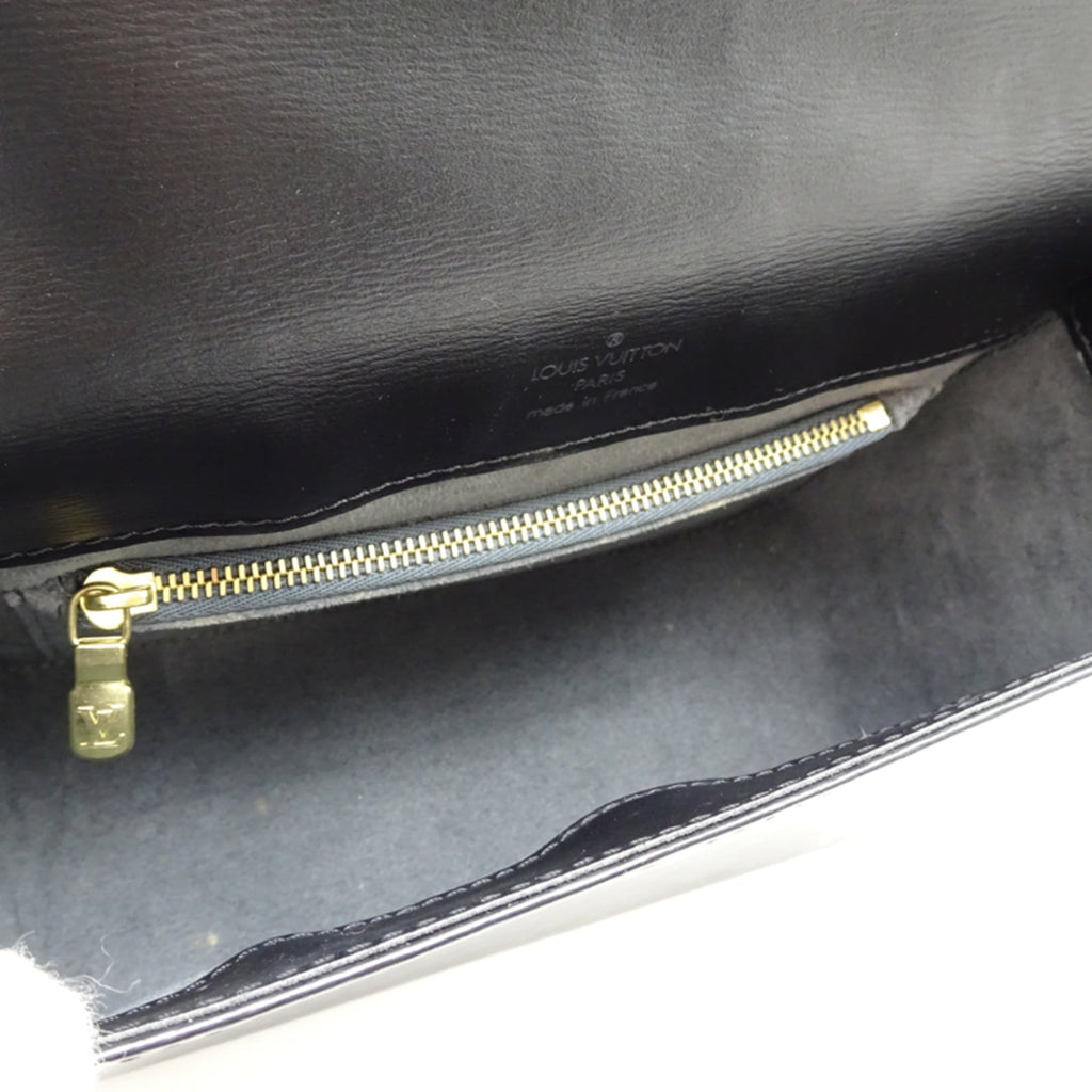 Louis Vuitton Black Noir Epi Leather Shoulder Bag