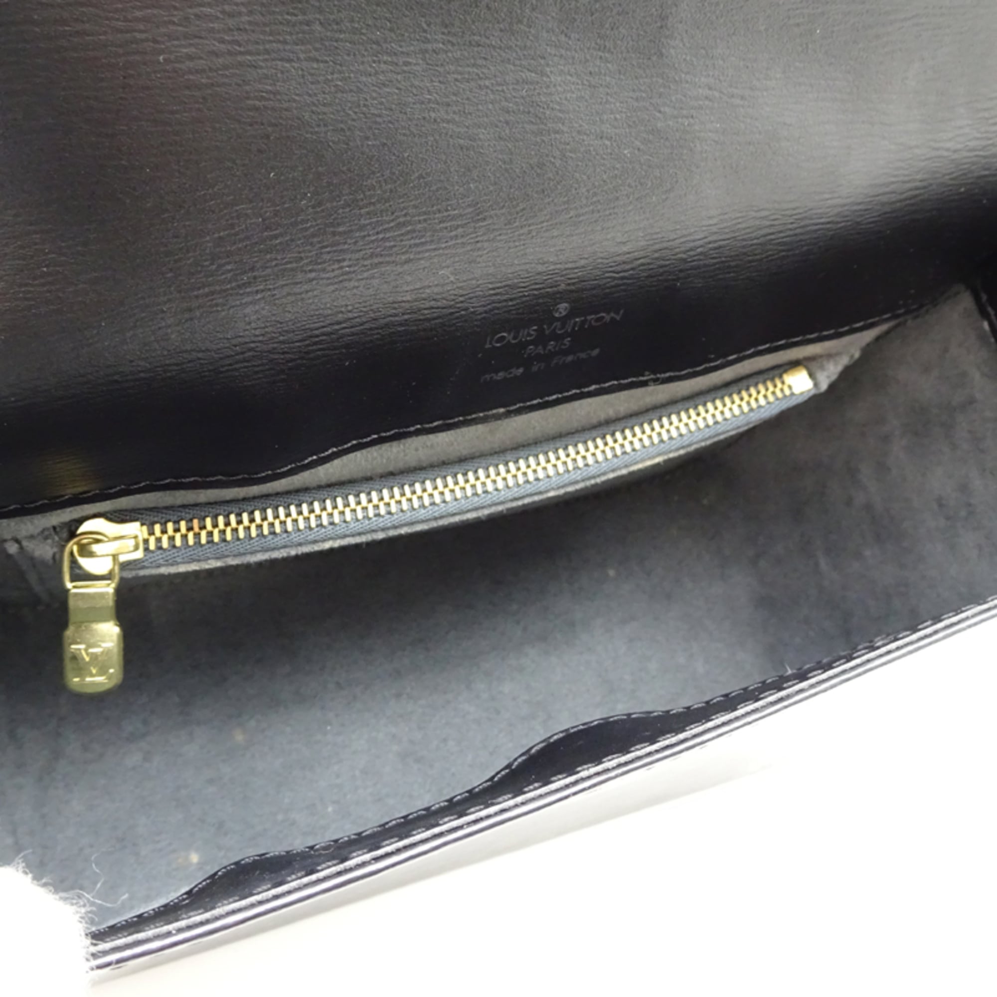 Louis Vuitton Black Noir Epi Leather Shoulder Bag