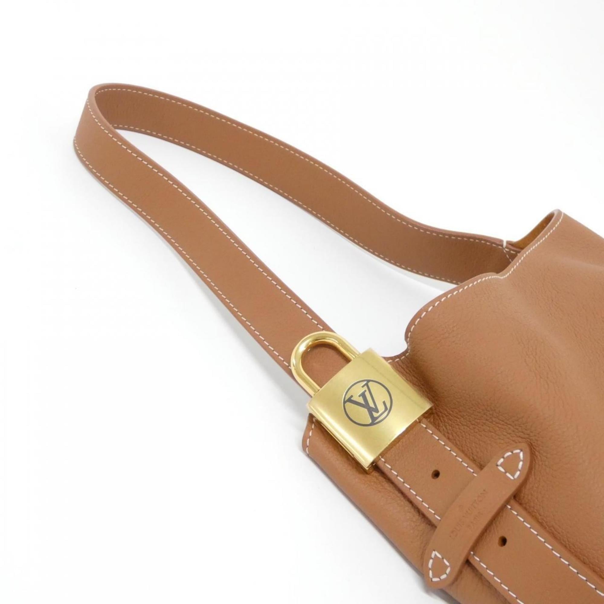 Louis Vuitton Cognac Leather Shoulder Bag