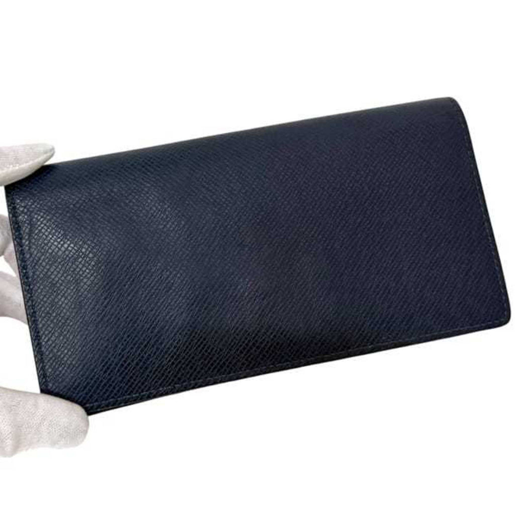 Louis Vuitton Navy Taiga Leather Long Wallet