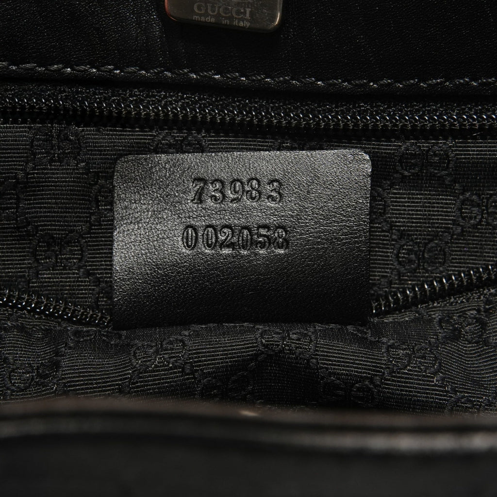 Gucci Black Leather Tote Bag (Pre-Owned)