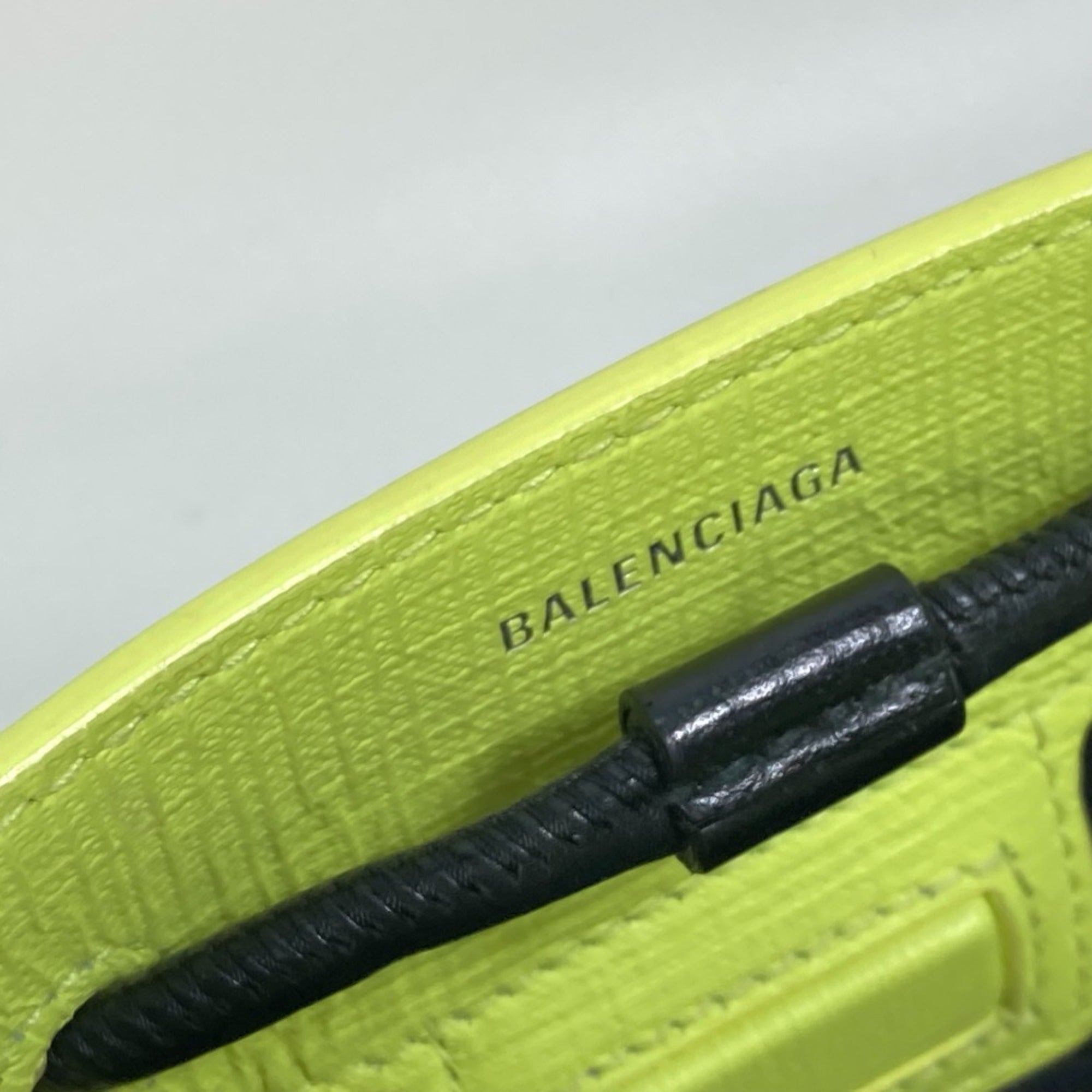 Balenciaga Yellow Leather Tote