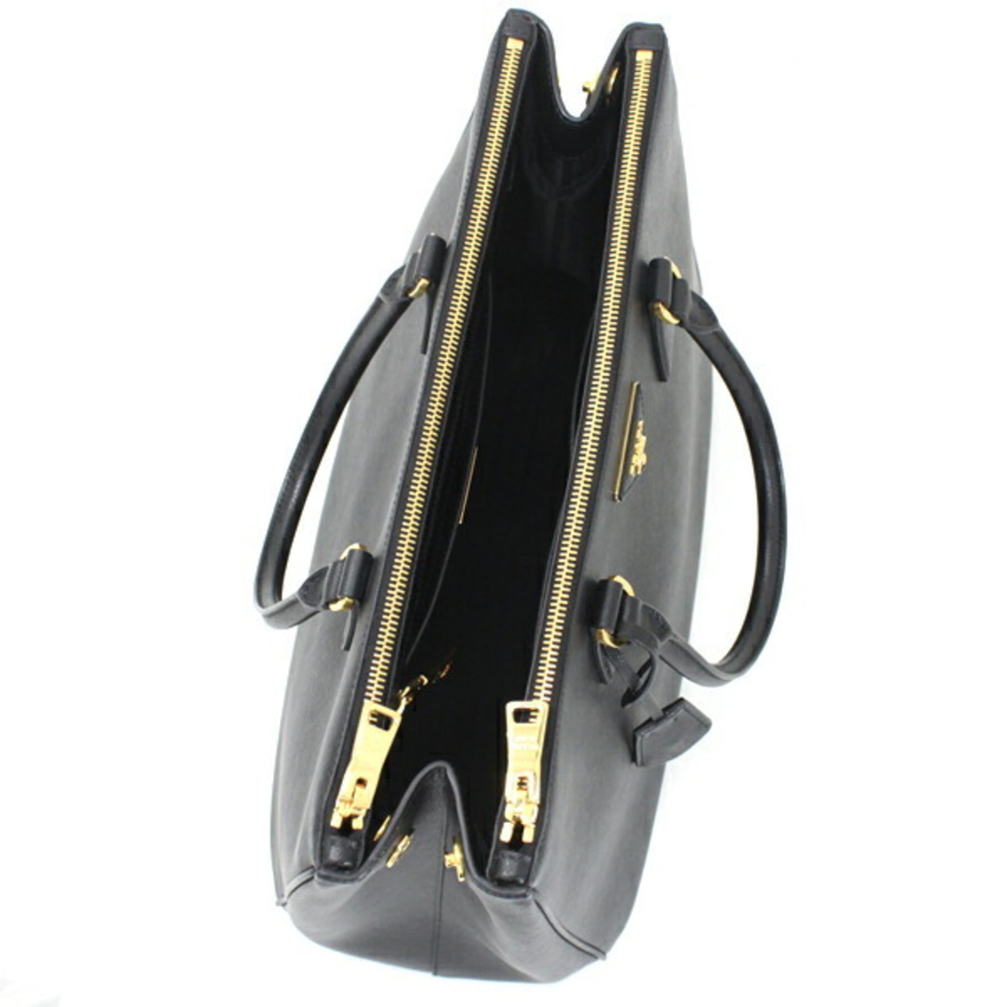 Prada Black Nero Saffiano Lux Handbag Shoulder Bag Tote Bag