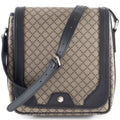 Gucci Beige Black Pvc Leather Shoulder Bag (Pre-Owned)