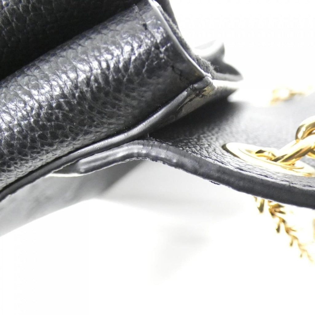 Louis Vuitton Black Leather Shoulder Bag
