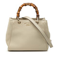 Gucci Ivory White Leather Handbag Shoulder Bag (Pre-Owned)