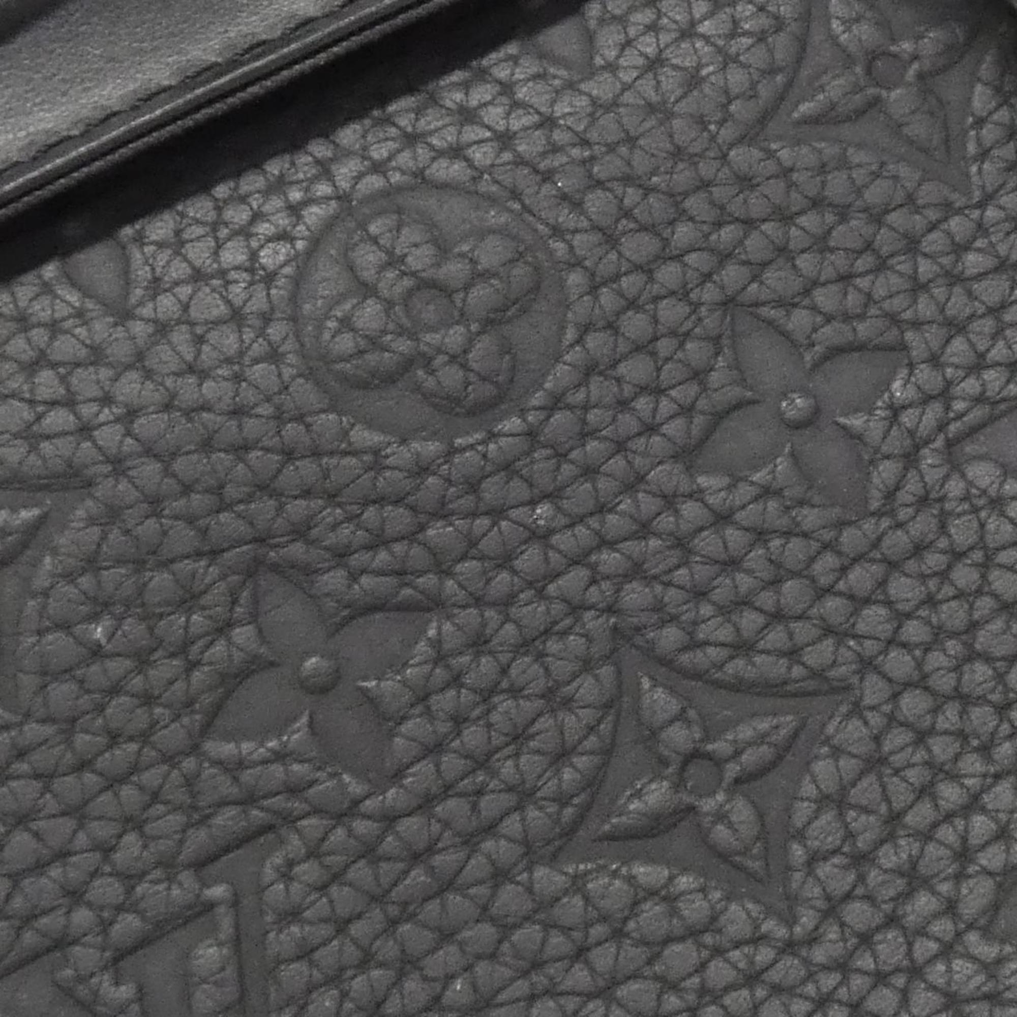 Louis Vuitton Black Leather Shoulder Bag