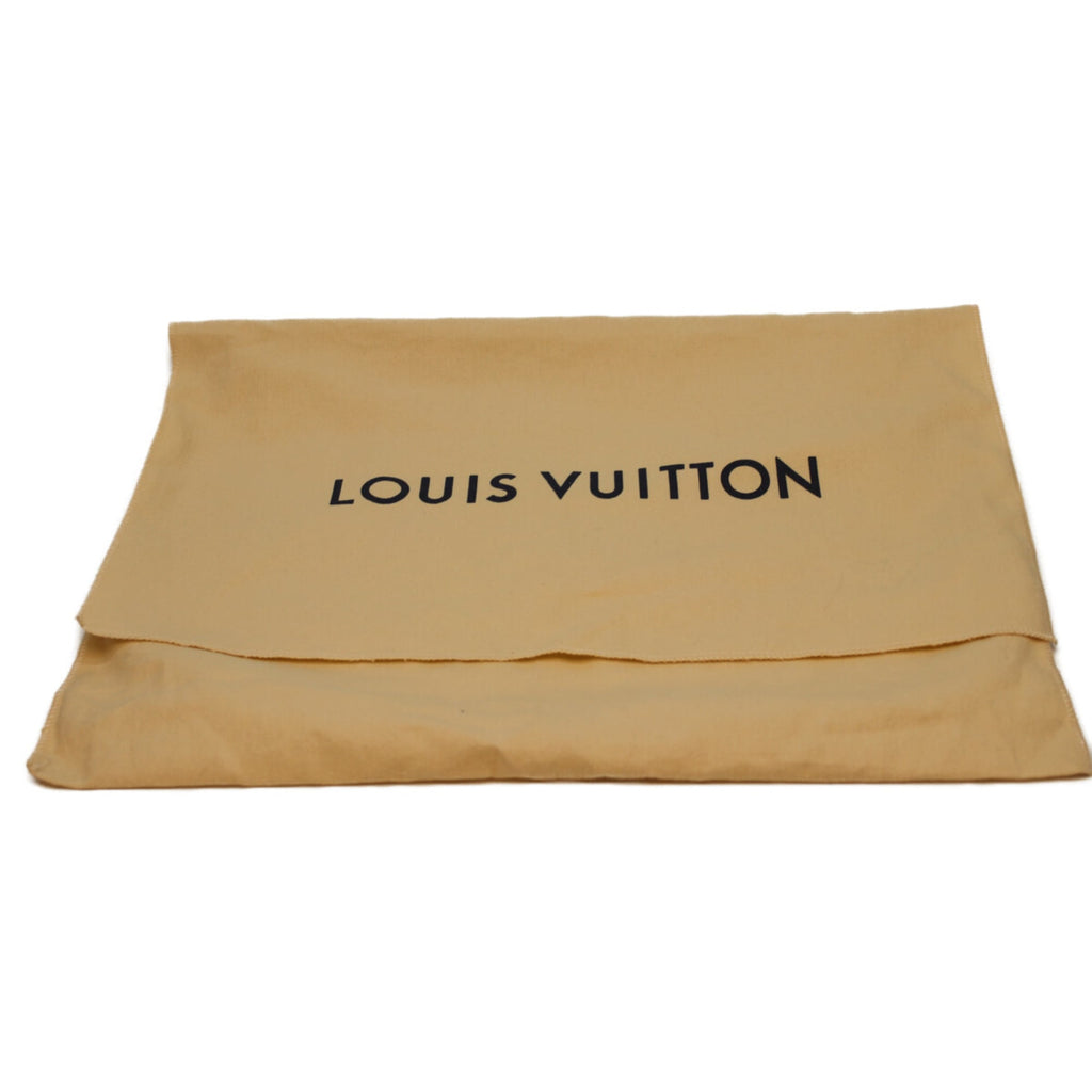 Louis Vuitton Black Brown Leather Backpack