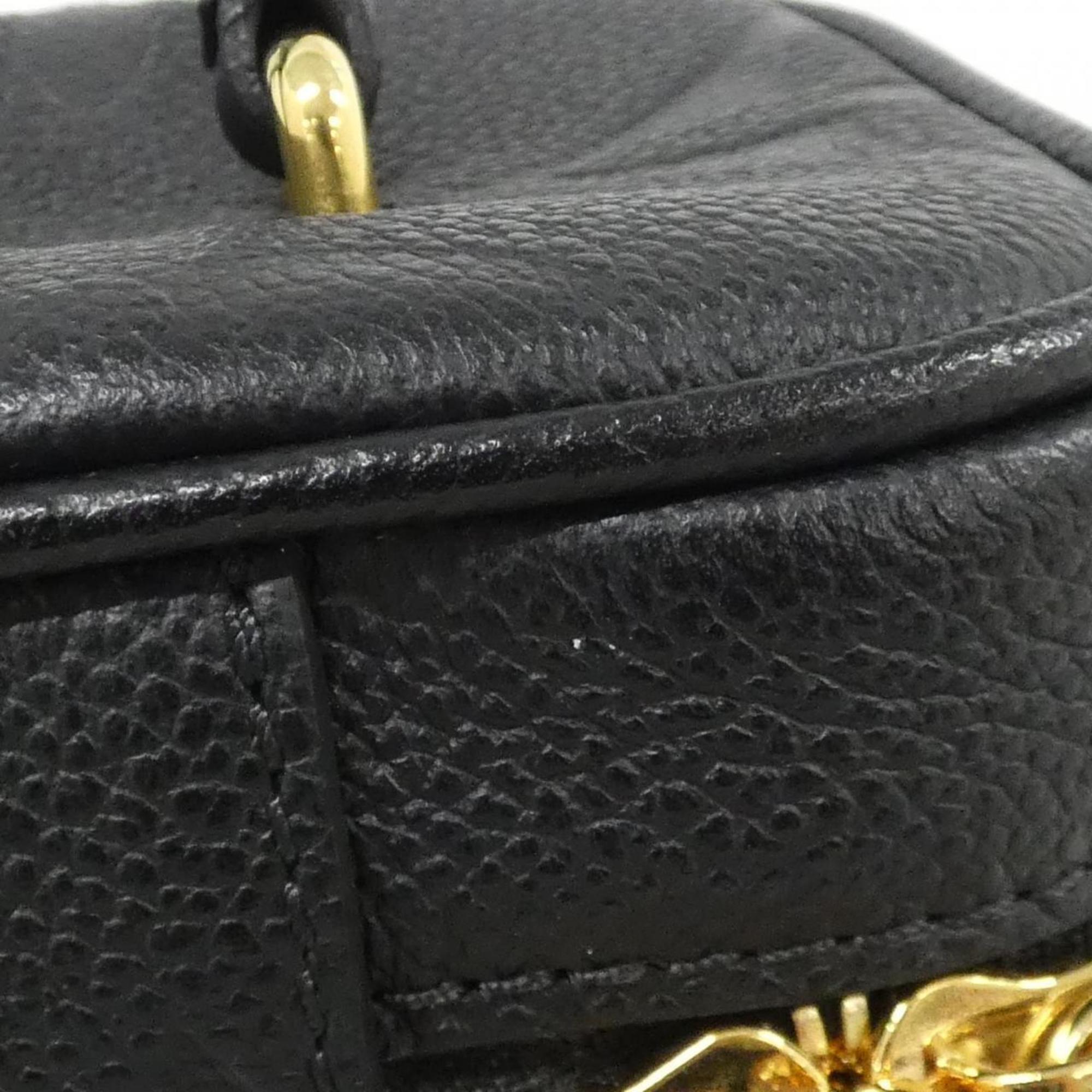 Louis Vuitton Black Leather Handbag