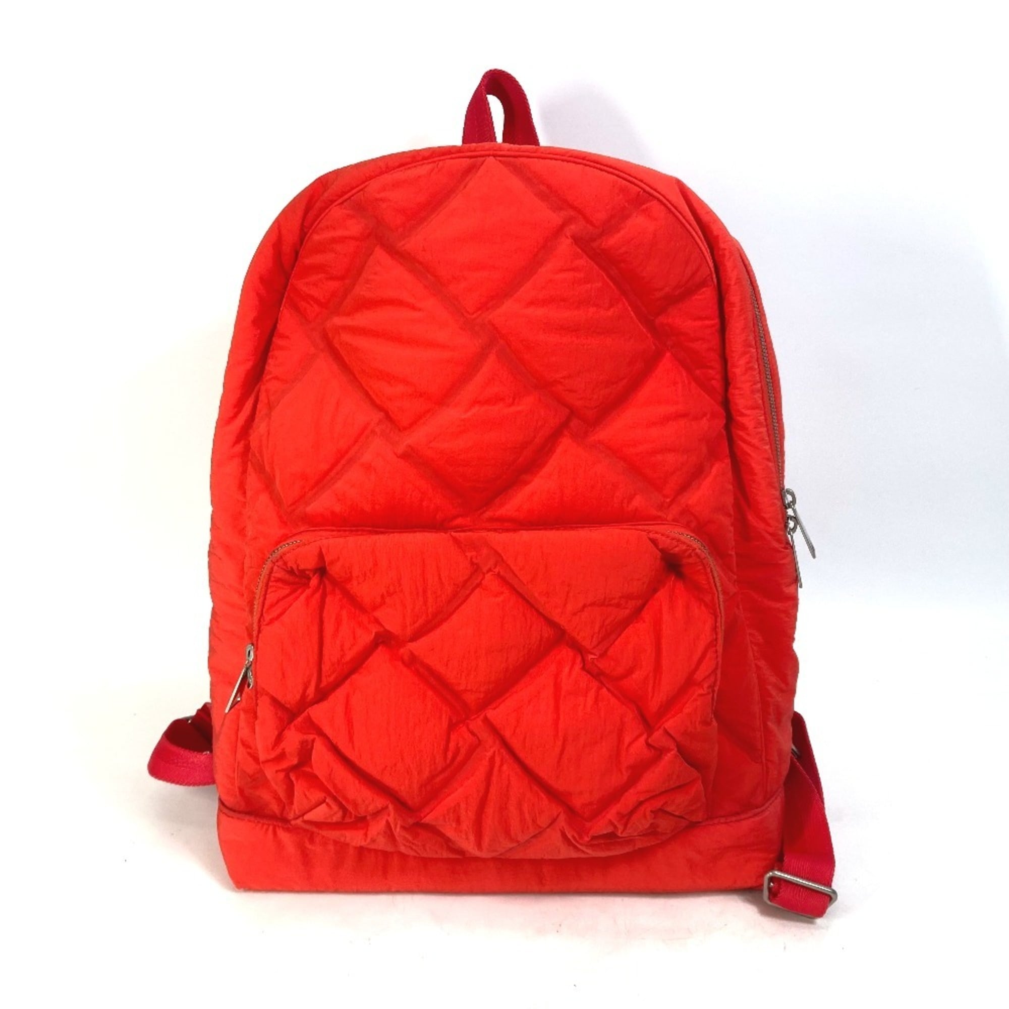 Bottega Veneta Red Color Nylon Backpack