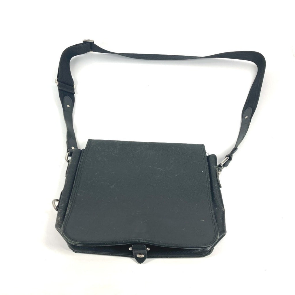 Louis Vuitton Ardoise Black Taiga Leather Shoulder Bag
