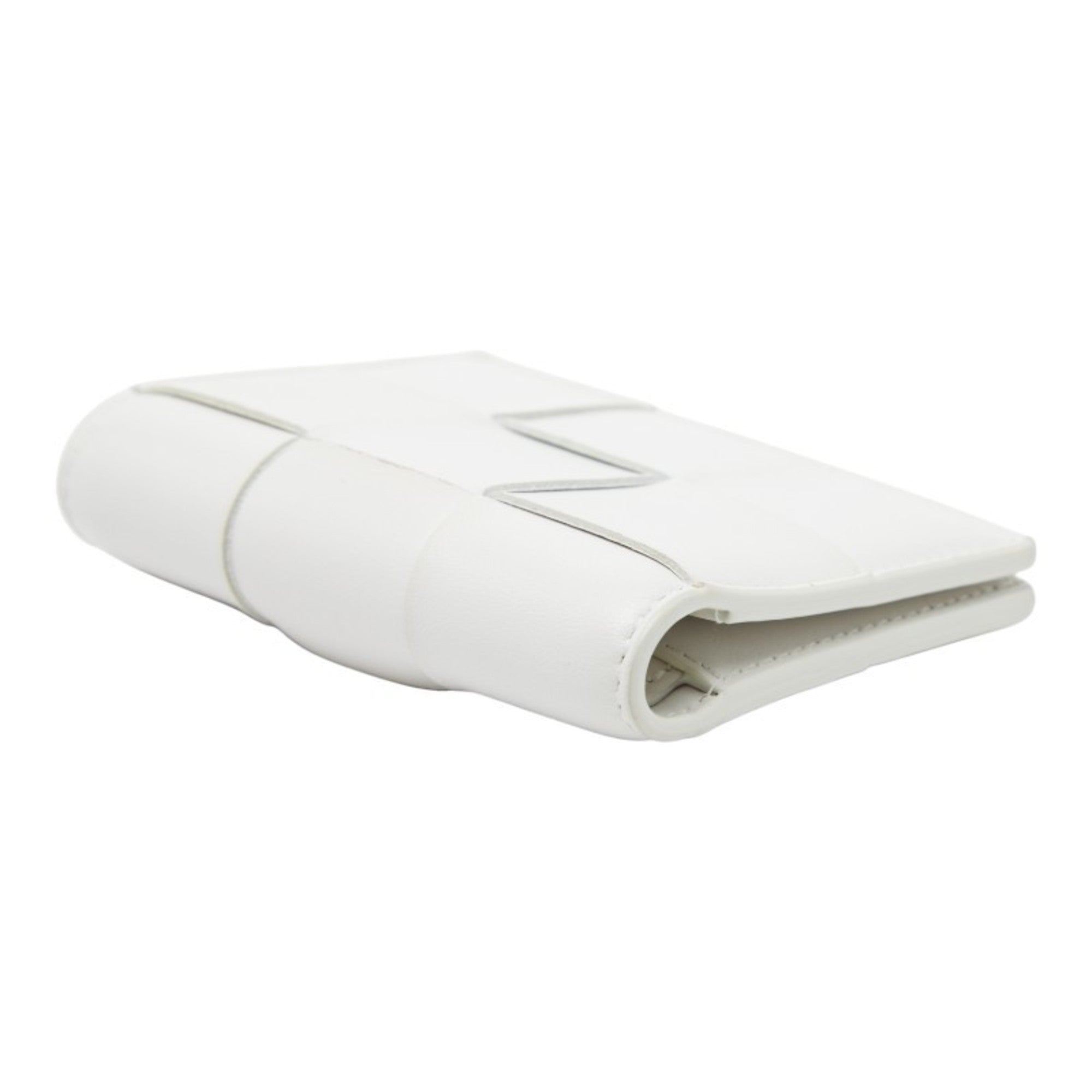 Bottega Veneta White Leather Wallet (Bi-Fold)