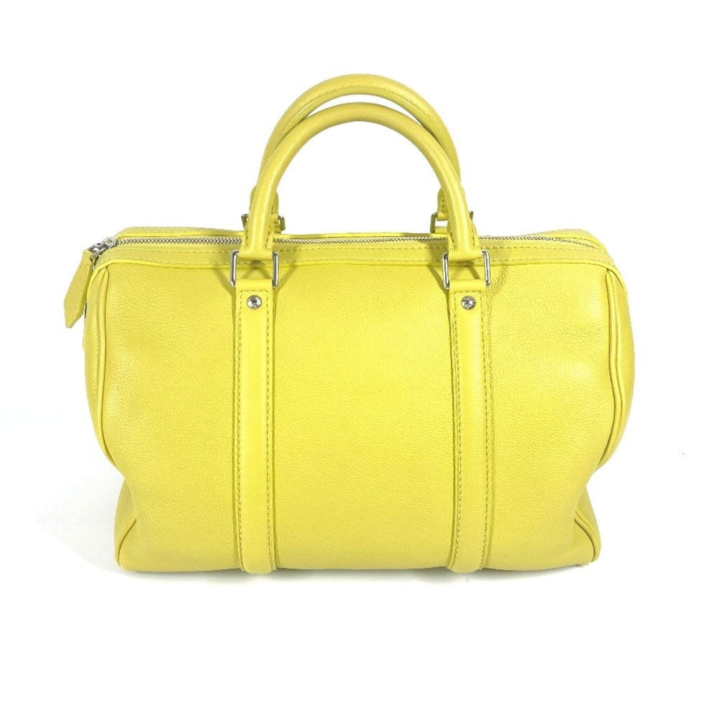 Louis Vuitton Pistache Yellow Leather Boston Bag Handbag Shoulder Bag