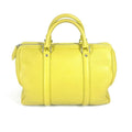 Louis Vuitton Pistache Yellow Leather Boston Bag Handbag Shoulder Bag