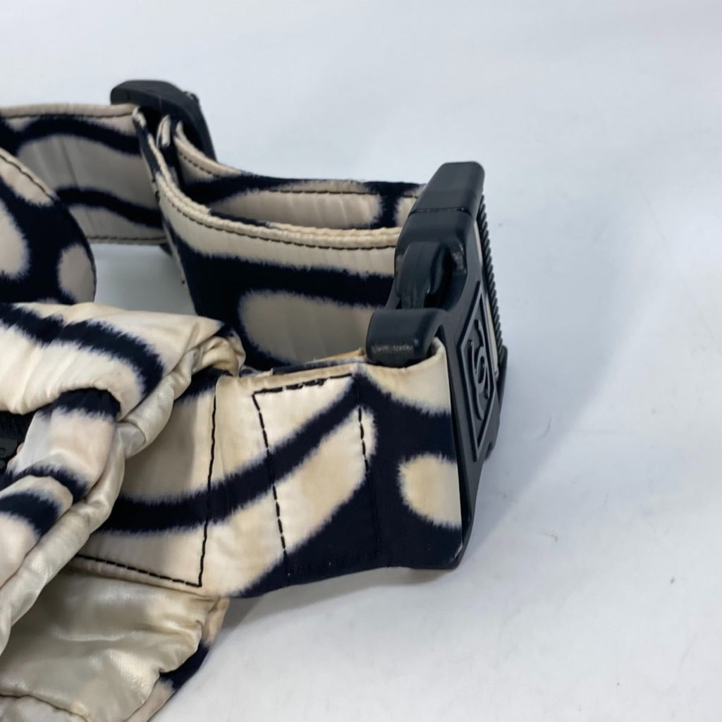 Chanel Sport Black White Nylon Messenger Bag Shoulder Bag
