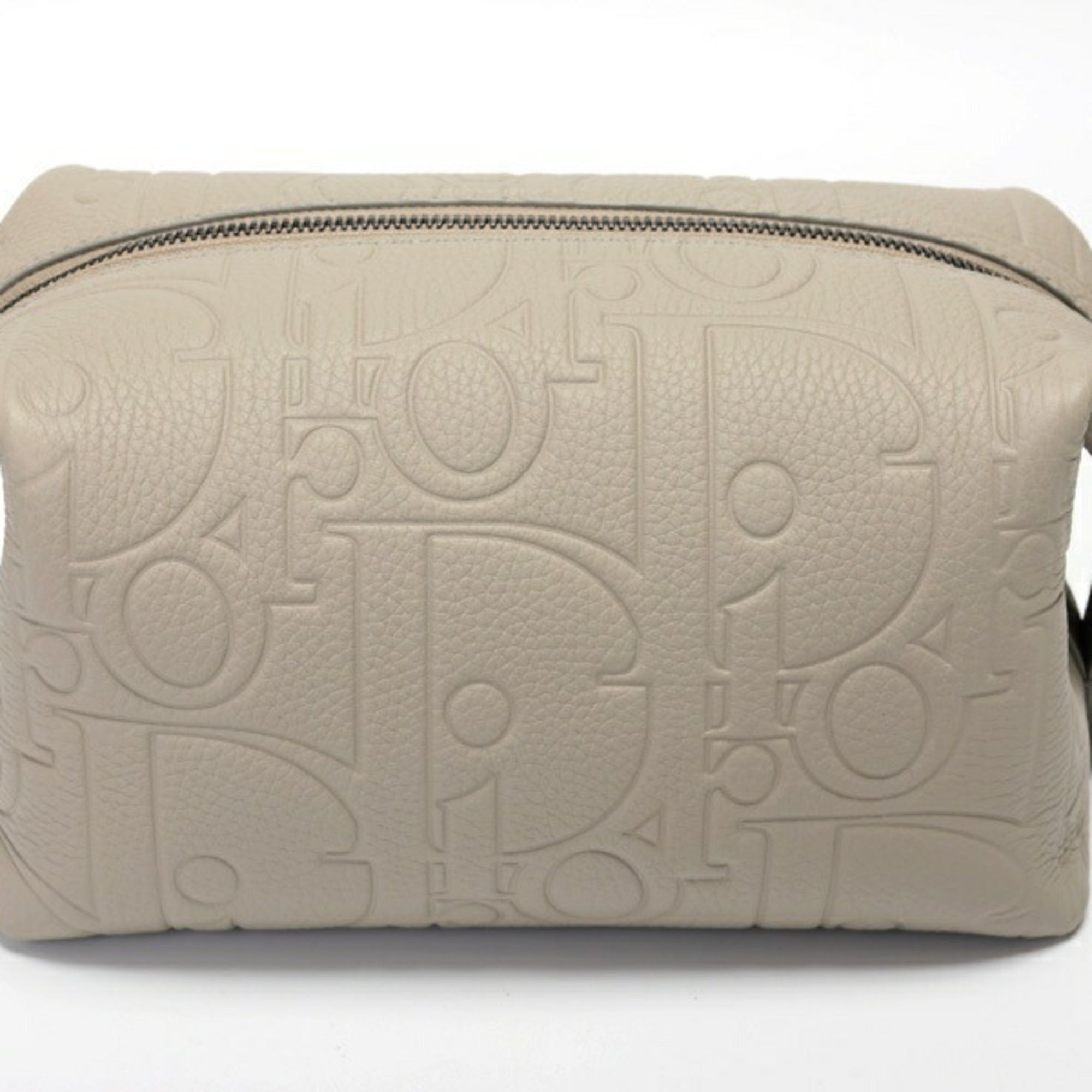 Christian Dior Gray Leather Pouch (Pre-Owned)