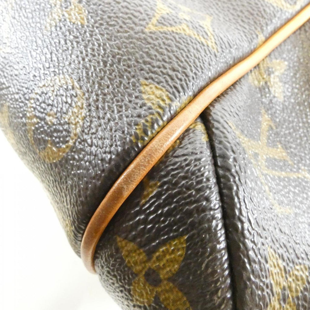 Louis Vuitton Marron Coated Canvas Handbag