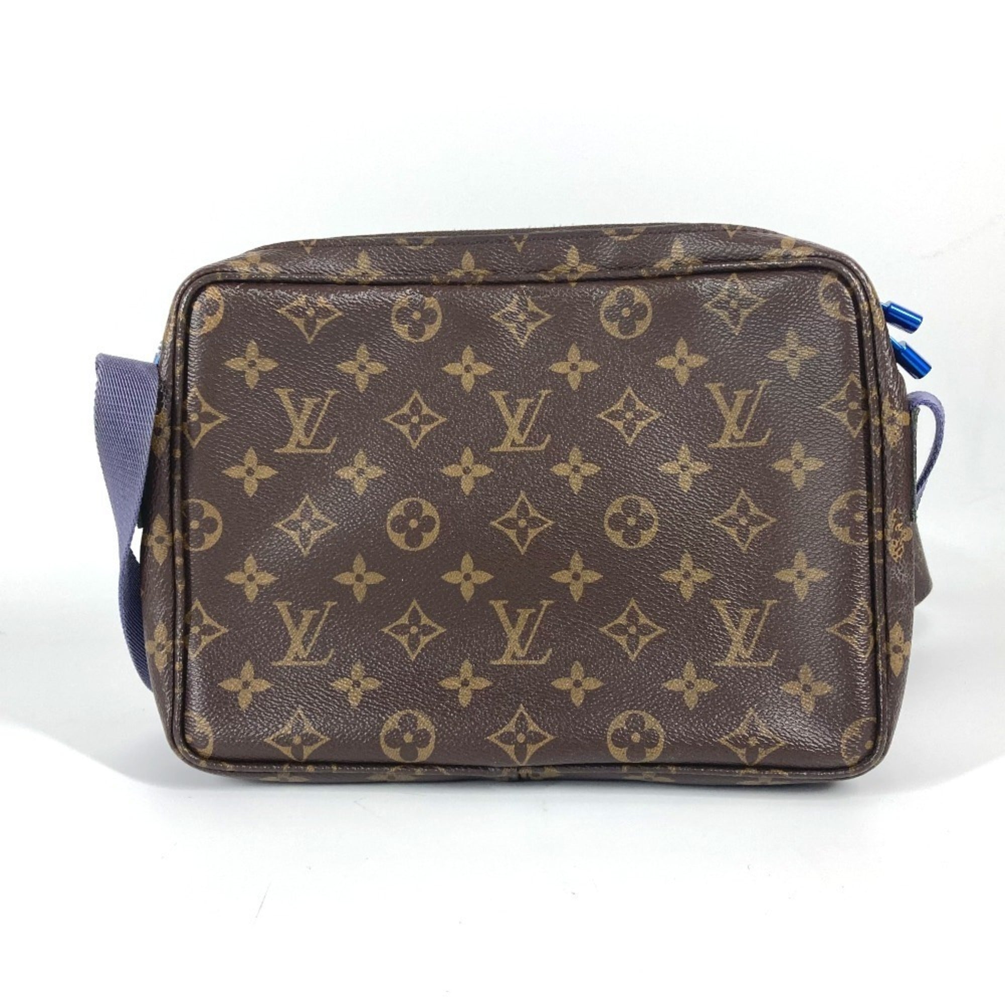 Louis Vuitton Monogram Blue Brown Monogram Shoulder Bag